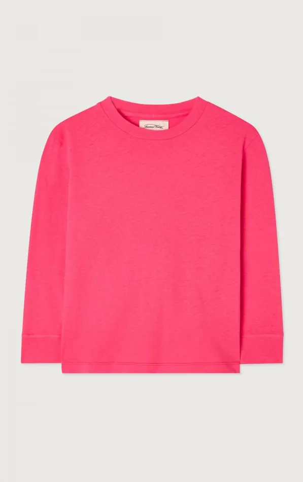 American Vintage Long Sleeve TShirts Kids TShirt Gamipy Fluorescent Hortensia