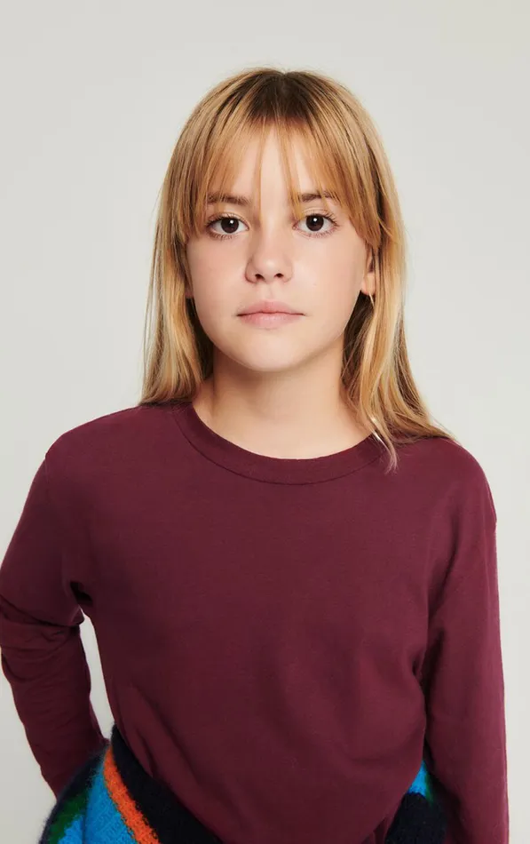American Vintage Long Sleeve TShirts Kids TShirt Gamipy Vintage Burgundy American Vintage Long Sleeve TShirts Kids TShirt Gamipy Vintage Burgundy