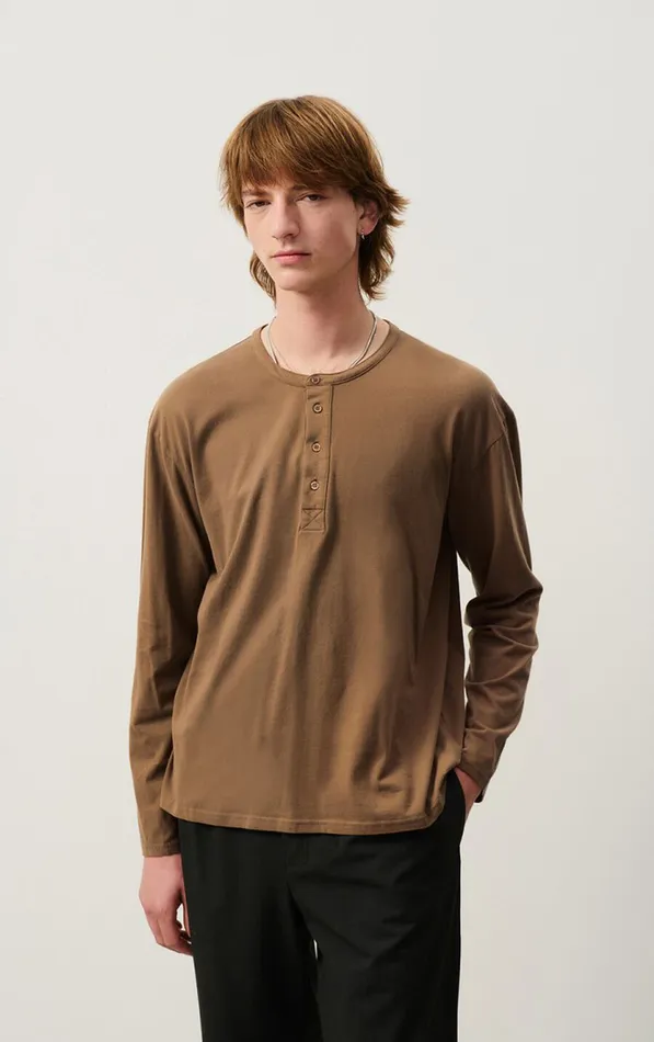 American Vintage Long Sleeve TShirts Men TShirt Vupaville Candied Chestnuts