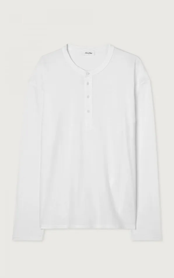 American Vintage Long Sleeve TShirts Men TShirt Vupaville White