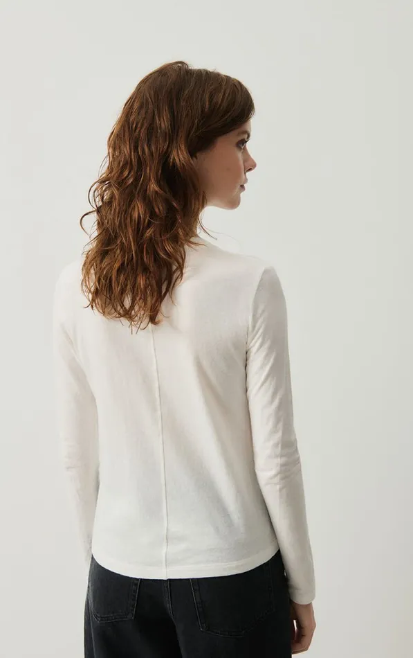 American Vintage Long Sleeve TShirts Women TShirt Gamipy White