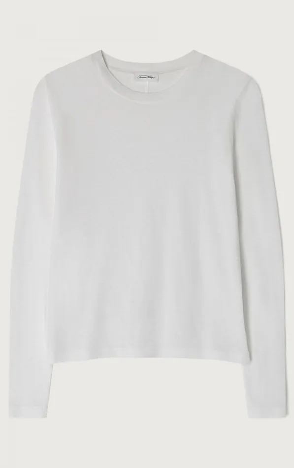 American Vintage Long Sleeve TShirts Women TShirt Gamipy White