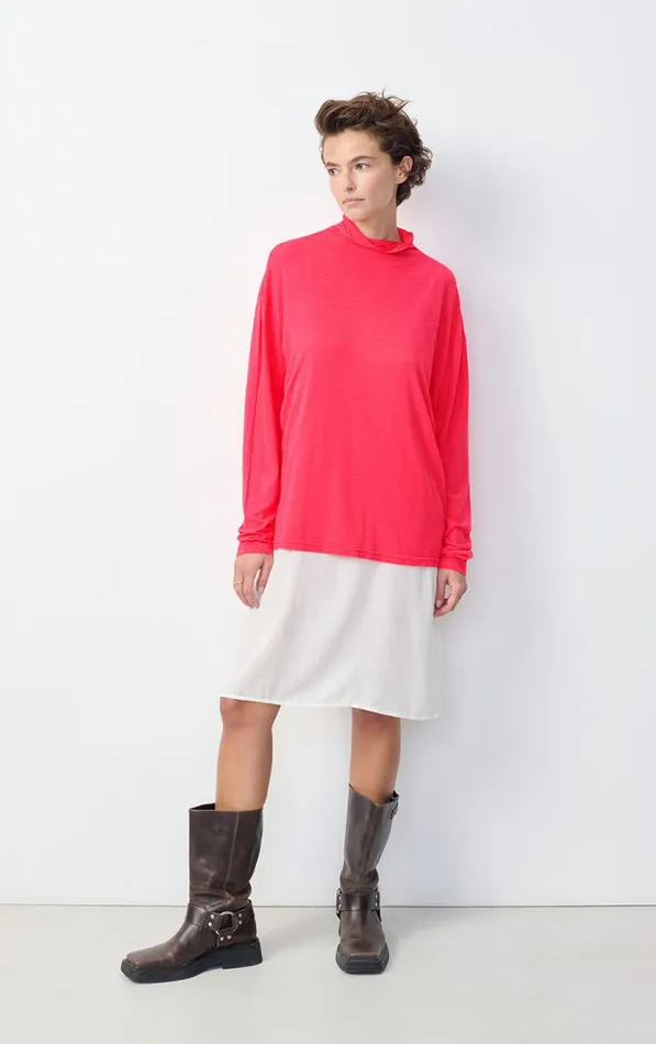 American Vintage Long Sleeve TShirts Women TShirt Jacksonville Fluorescent Hortensia