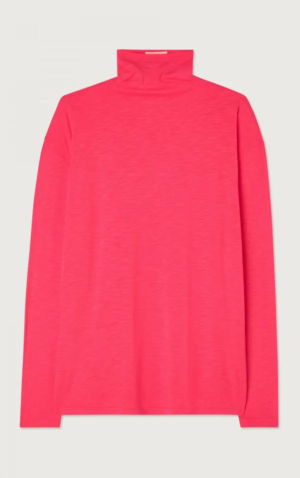 American Vintage Long Sleeve TShirts Women TShirt Jacksonville Fluorescent Hortensia