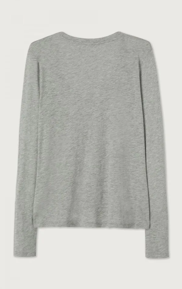 American Vintage Long Sleeve TShirts Women TShirt Jacksonville Heather Grey