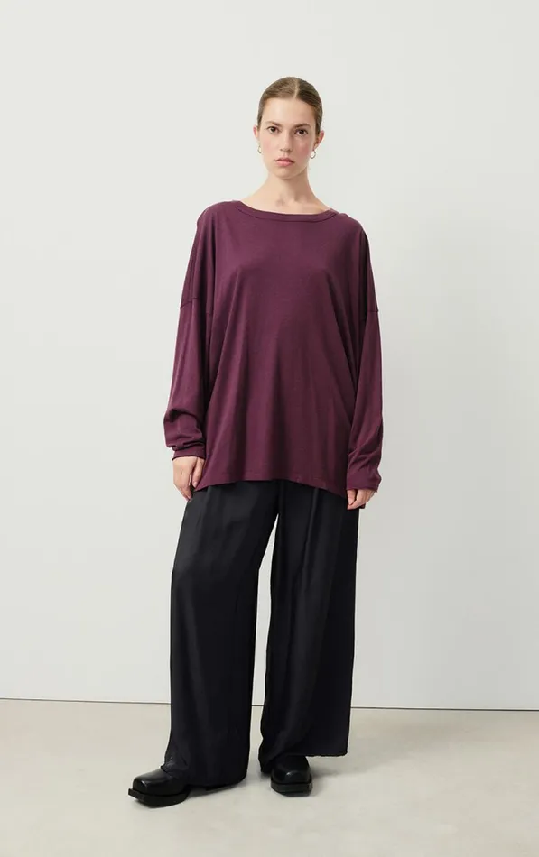 American Vintage Long Sleeve TShirts Women TShirt Rydlly Grape
