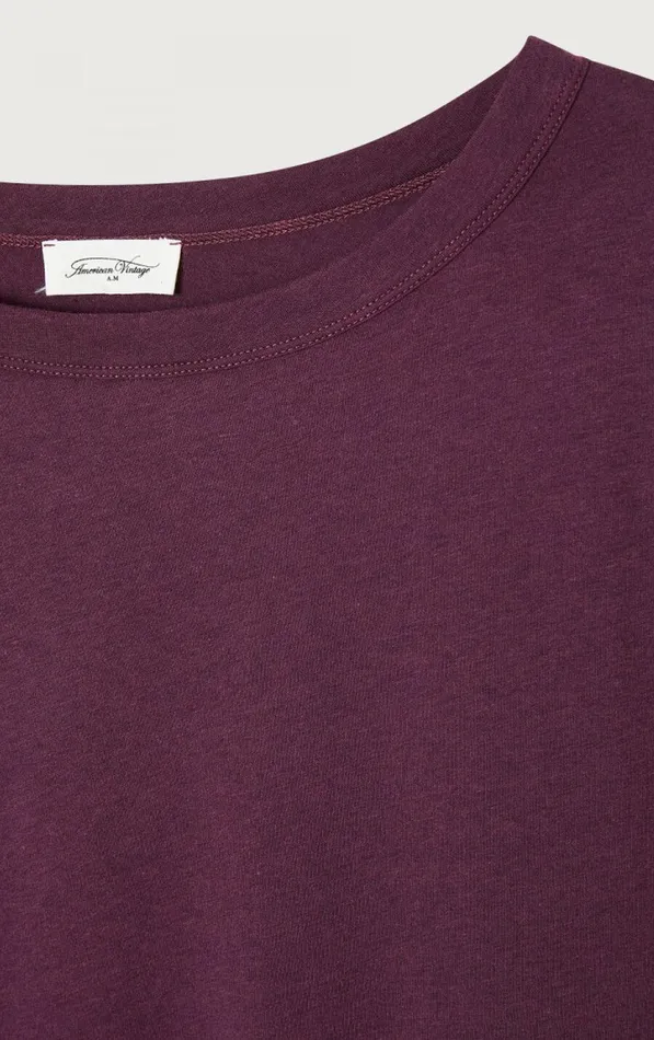 American Vintage Long Sleeve TShirts Women TShirt Rydlly Grape American Vintage Long Sleeve TShirts Women TShirt Rydlly Grape