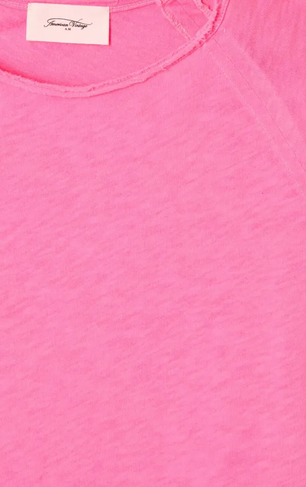 American Vintage Long Sleeve TShirts Women TShirt Sonoma Pink Acid Fluo American Vintage Long Sleeve TShirts Women TShirt Sonoma Pink Acid Fluo