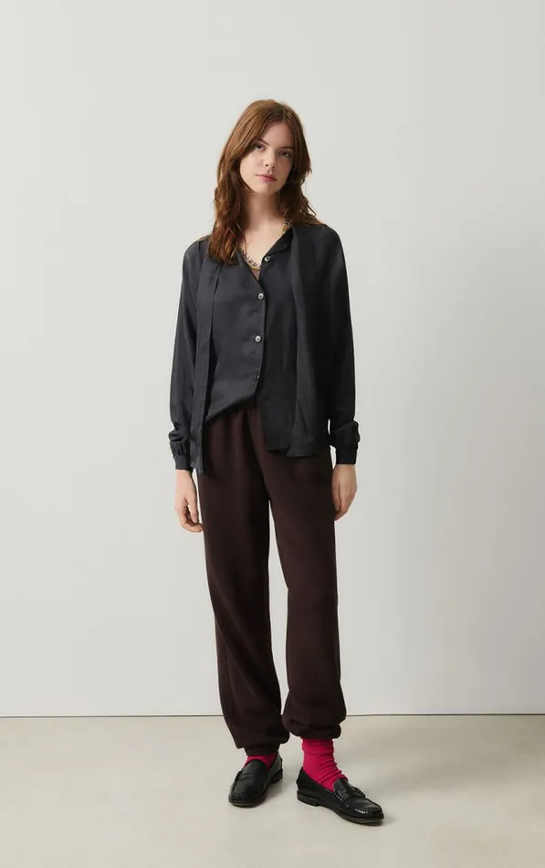 American Vintage Shirts Women Shirt Luabird Carbon American Vintage Shirts Women Shirt Luabird Carbon