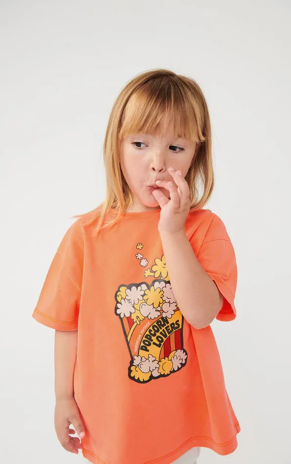 American Vintage Short Sleeve TShirts Kids TShirt Fizvalley Fluorescent Fire American Vintage Short Sleeve TShirts Kids TShirt Fizvalley Fluorescent Fire