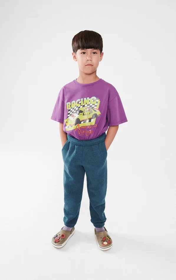 American Vintage Short Sleeve TShirts Kids TShirt Fizvalley Vintage Fig