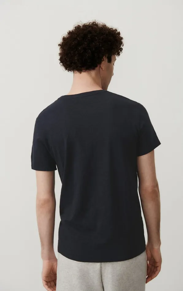 American Vintage Short Sleeve TShirts Men TShirt Bysapick Navy