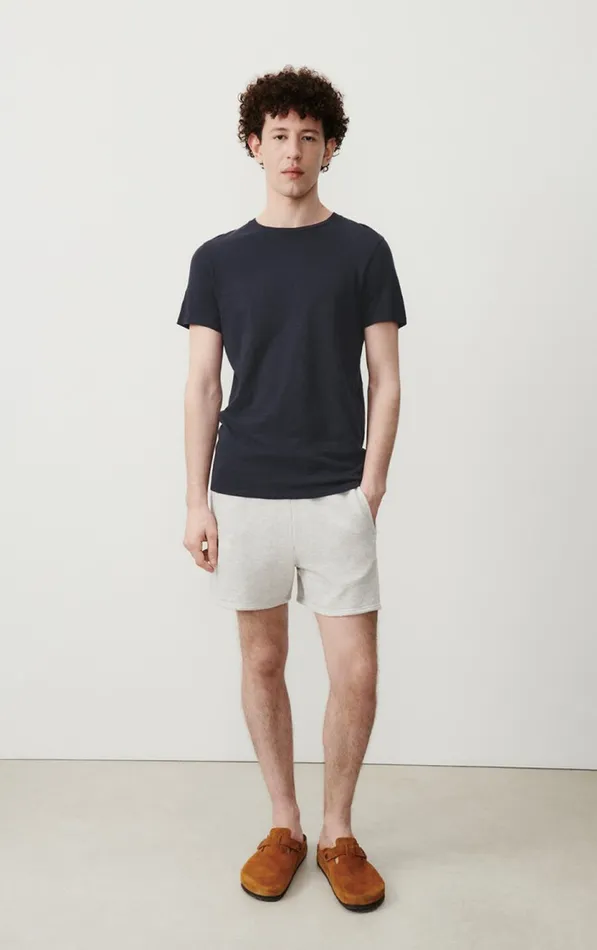 American Vintage Short Sleeve TShirts Men TShirt Bysapick Navy