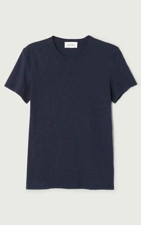 American Vintage Short Sleeve TShirts Men TShirt Bysapick Navy