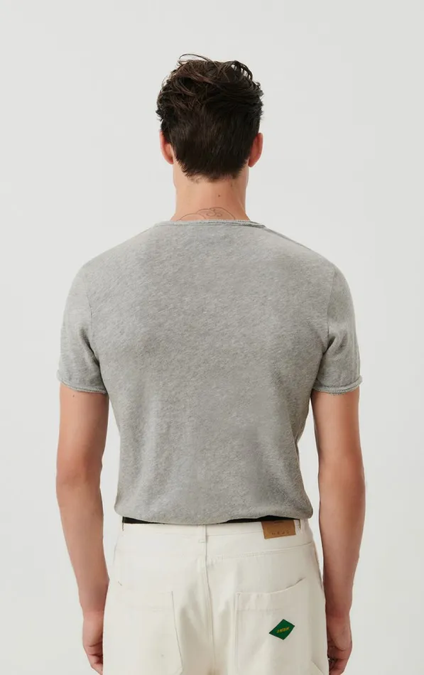 American Vintage Short Sleeve TShirts Men TShirt Sonoma Heather Grey