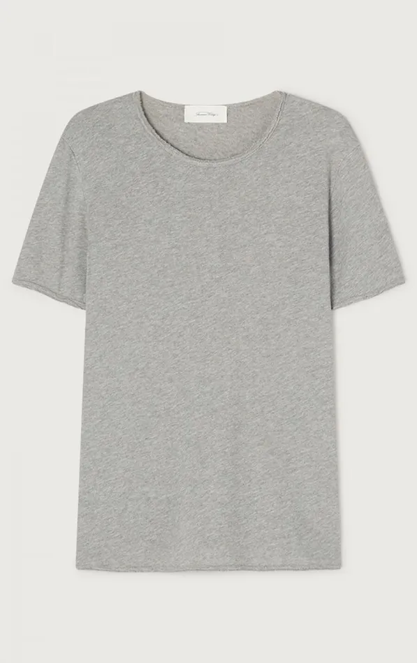 American Vintage Short Sleeve TShirts Men TShirt Sonoma Heather Grey