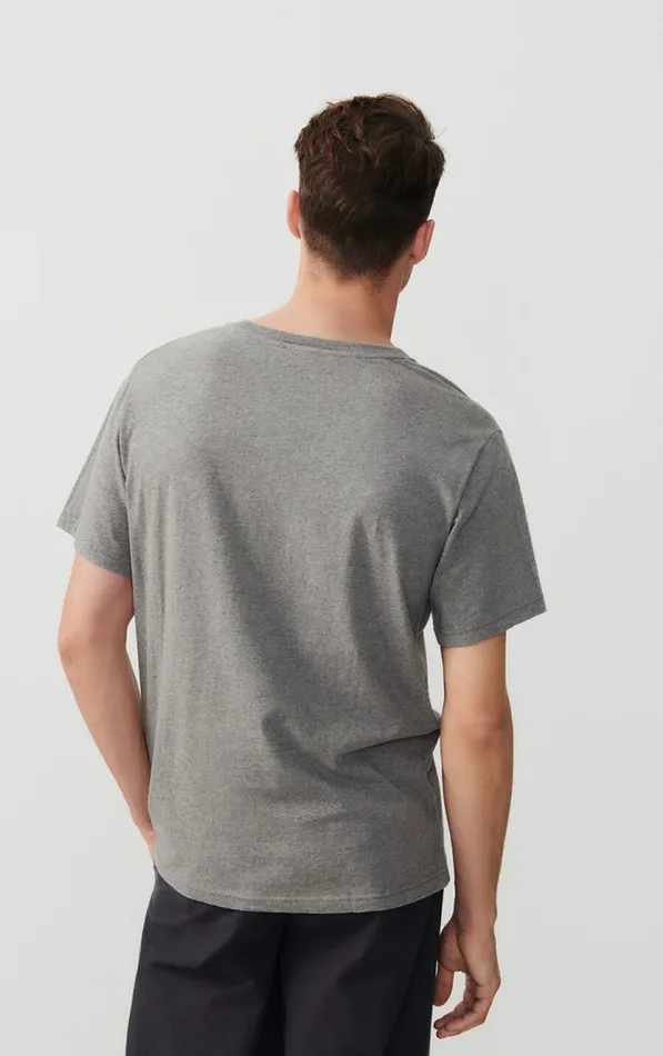 American Vintage Short Sleeve TShirts Men TShirt Vupaville Heather Grey American Vintage Short Sleeve TShirts Men TShirt Vupaville Heather Grey