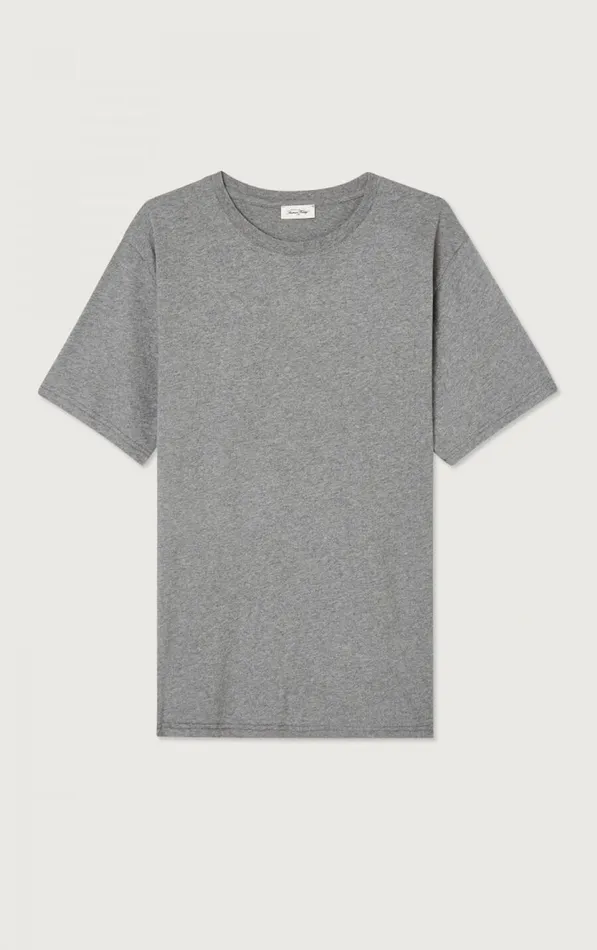 American Vintage Short Sleeve TShirts Men TShirt Vupaville Heather Grey American Vintage Short Sleeve TShirts Men TShirt Vupaville Heather Grey