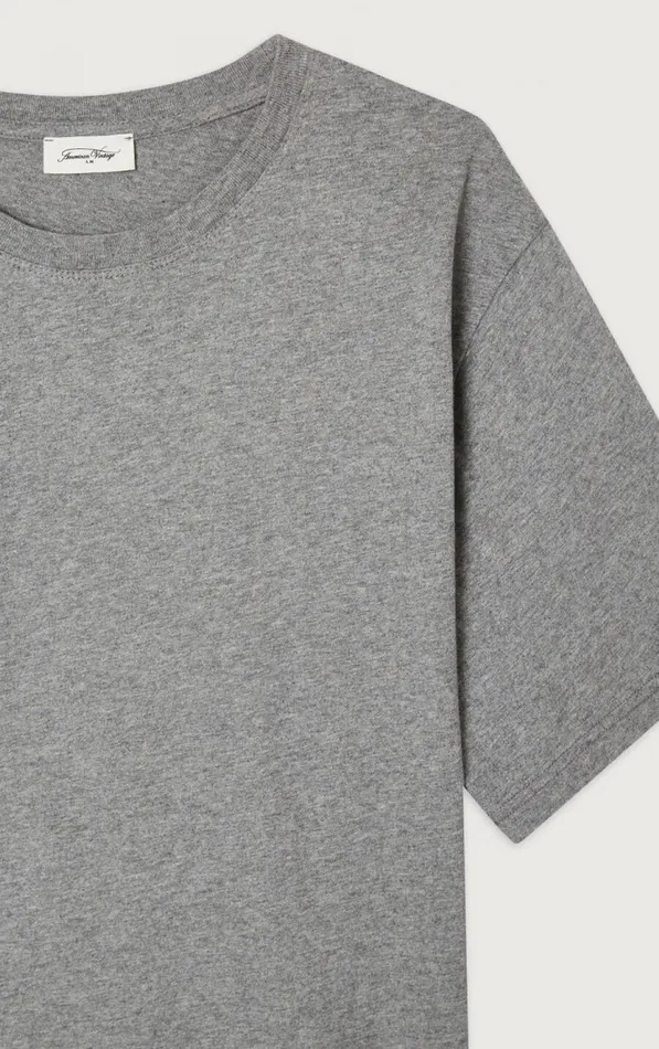 American Vintage Short Sleeve TShirts Men TShirt Vupaville Heather Grey American Vintage Short Sleeve TShirts Men TShirt Vupaville Heather Grey