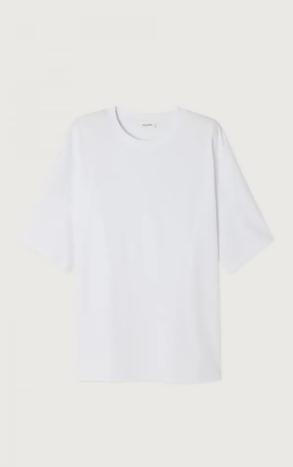 American Vintage Short Sleeve TShirts WomenMen TShirt Fizvalley 034Bonjour Paris Froissart034 White American Vintage Short Sleeve TShirts WomenMen TShirt Fizvalley 034Bonjour Paris Froissart034 White