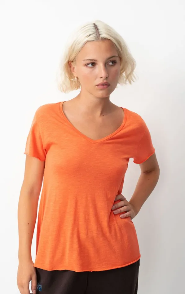 American Vintage Short Sleeve TShirts Women TShirt Jacksonville Butternut Mottled
