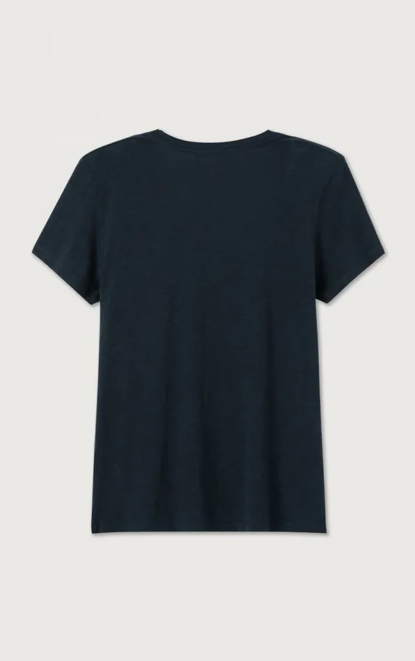 American Vintage Short Sleeve TShirts Women TShirt Jacksonville Navy