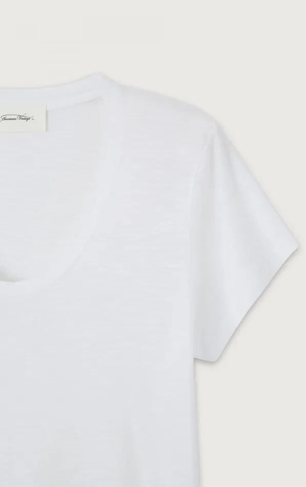 American Vintage Short Sleeve TShirts Women TShirt Jacksonville White American Vintage Short Sleeve TShirts Women TShirt Jacksonville White