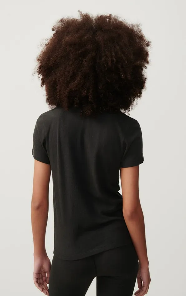 American Vintage Short Sleeve TShirts Women TShirt Ypawood Carbon Melange