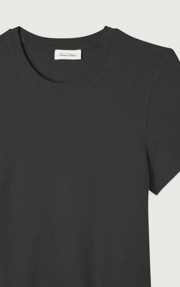 American Vintage Short Sleeve TShirts Women TShirt Ypawood Carbon Melange