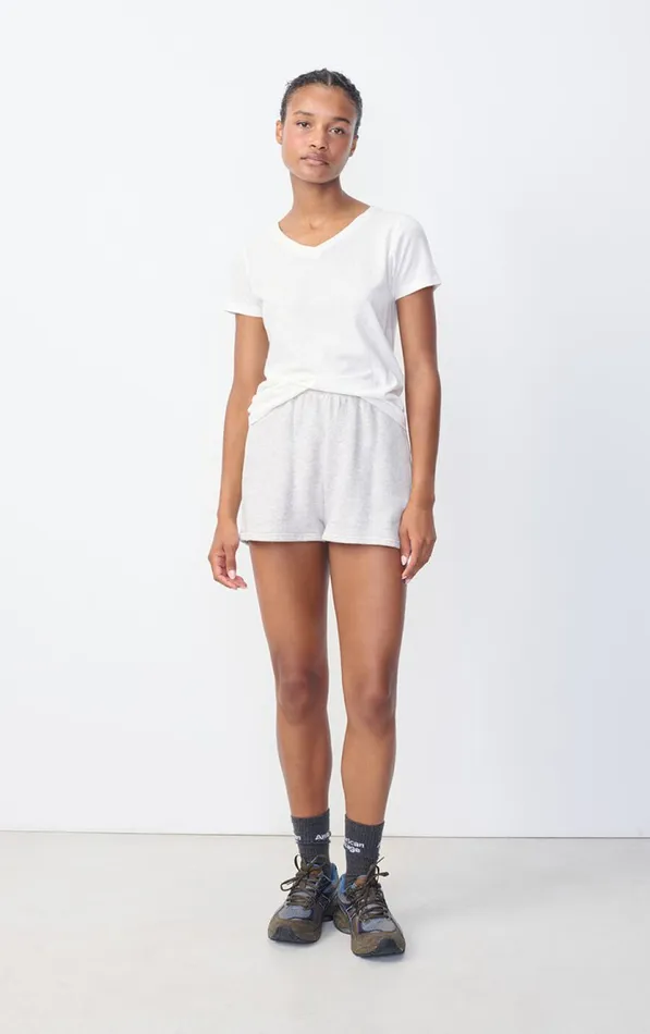 American Vintage Shorts Women Shorts Kodytown Polar Melange American Vintage Shorts Women Shorts Kodytown Polar Melange