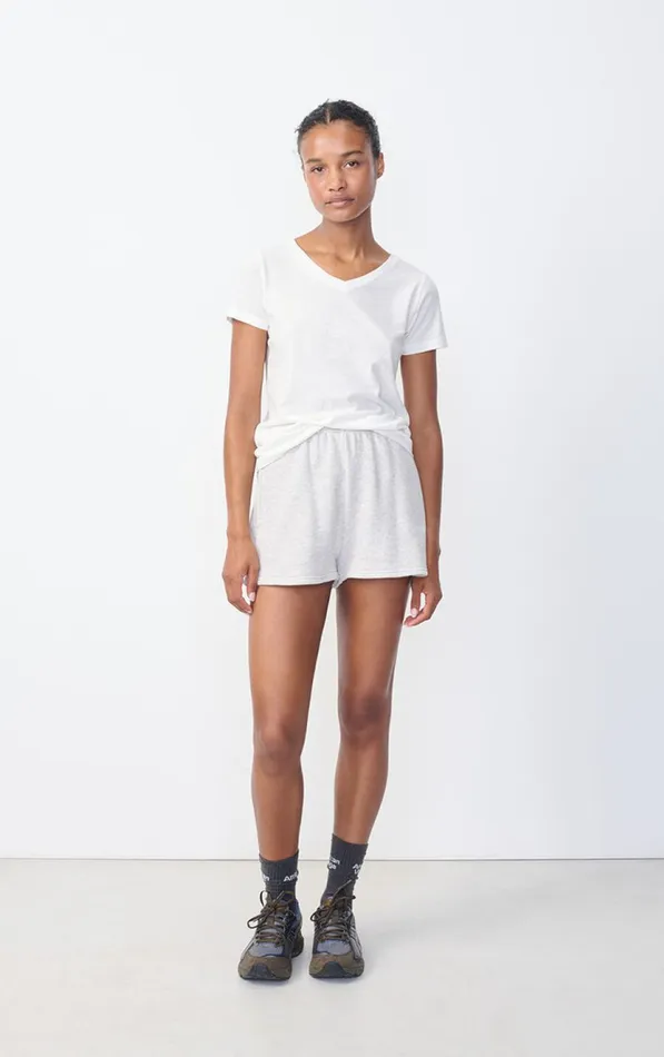 American Vintage Shorts Women Shorts Kodytown Polar Melange American Vintage Shorts Women Shorts Kodytown Polar Melange