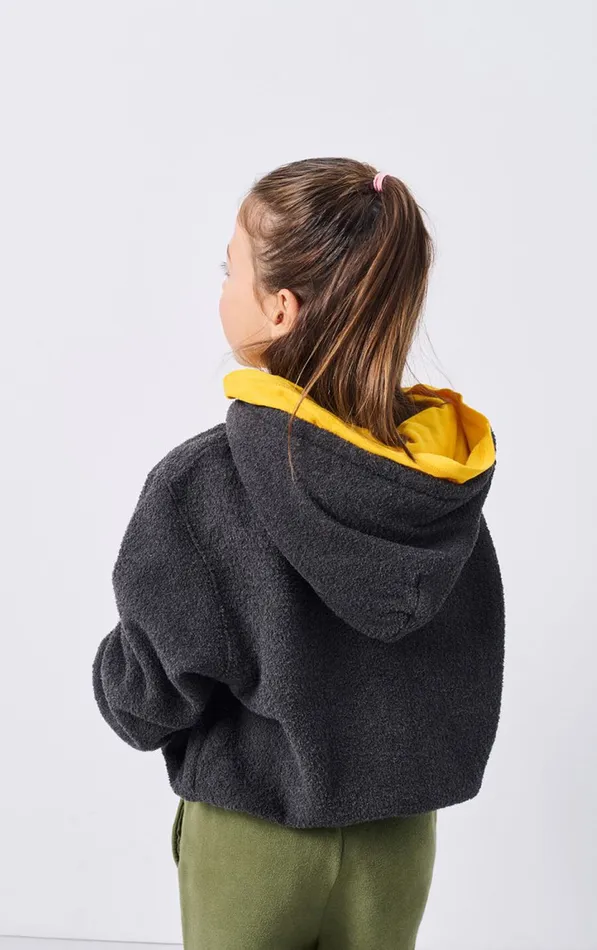 American Vintage Sweatshirts Kids Hoodie Bobypark Melange Charcoal American Vintage Sweatshirts Kids Hoodie Bobypark Melange Charcoal