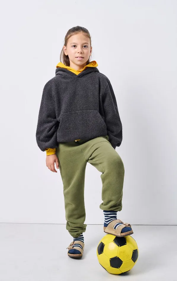 American Vintage Sweatshirts Kids Hoodie Bobypark Melange Charcoal American Vintage Sweatshirts Kids Hoodie Bobypark Melange Charcoal
