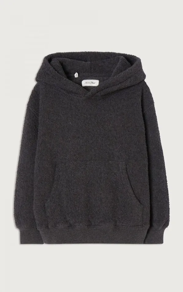 American Vintage Sweatshirts Kids Hoodie Bobypark Melange Charcoal American Vintage Sweatshirts Kids Hoodie Bobypark Melange Charcoal