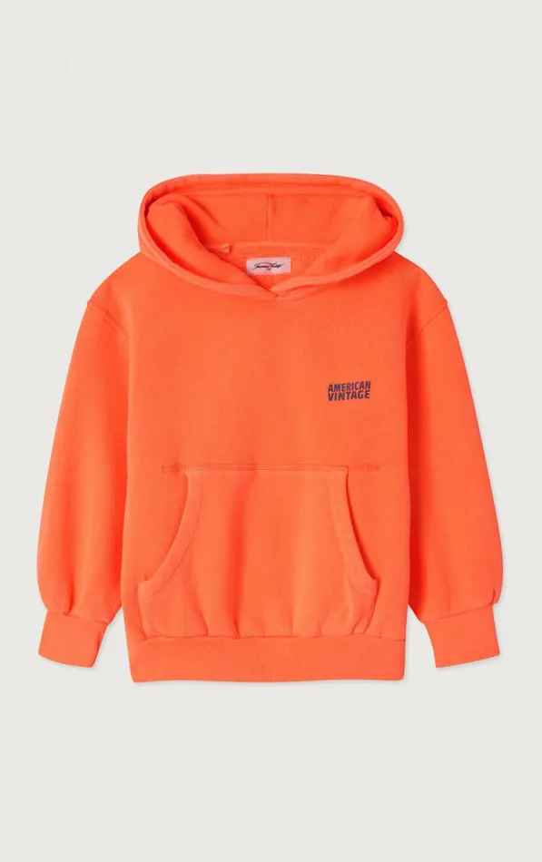 American Vintage Sweatshirts Kids Hoodie Izubird Fluorescent Fire American Vintage Sweatshirts Kids Hoodie Izubird Fluorescent Fire