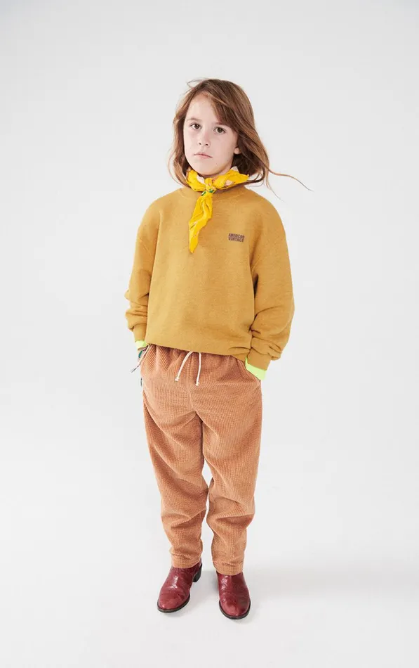 American Vintage Sweatshirts Kids Sweatshirt Doven Overdyed Curry American Vintage Sweatshirts Kids Sweatshirt Doven Overdyed Curry