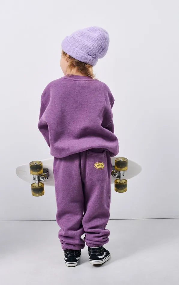 American Vintage Sweatshirts Kids Sweatshirt Doven Overdyed Fig