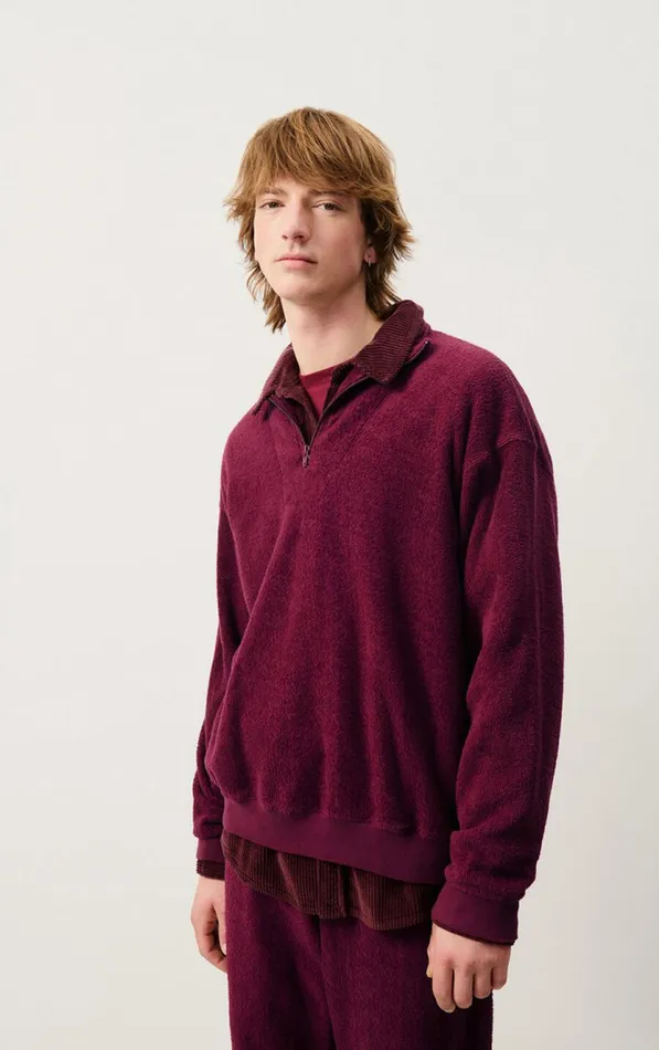 American Vintage Sweatshirts Men Sweatshirt Bobypark Burgundy