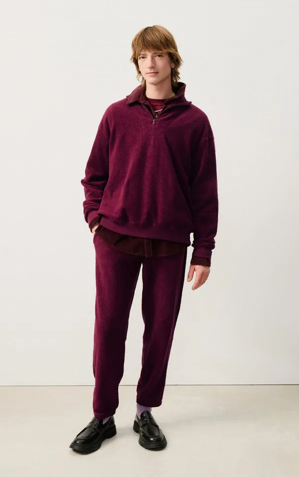 American Vintage Sweatshirts Men Sweatshirt Bobypark Burgundy