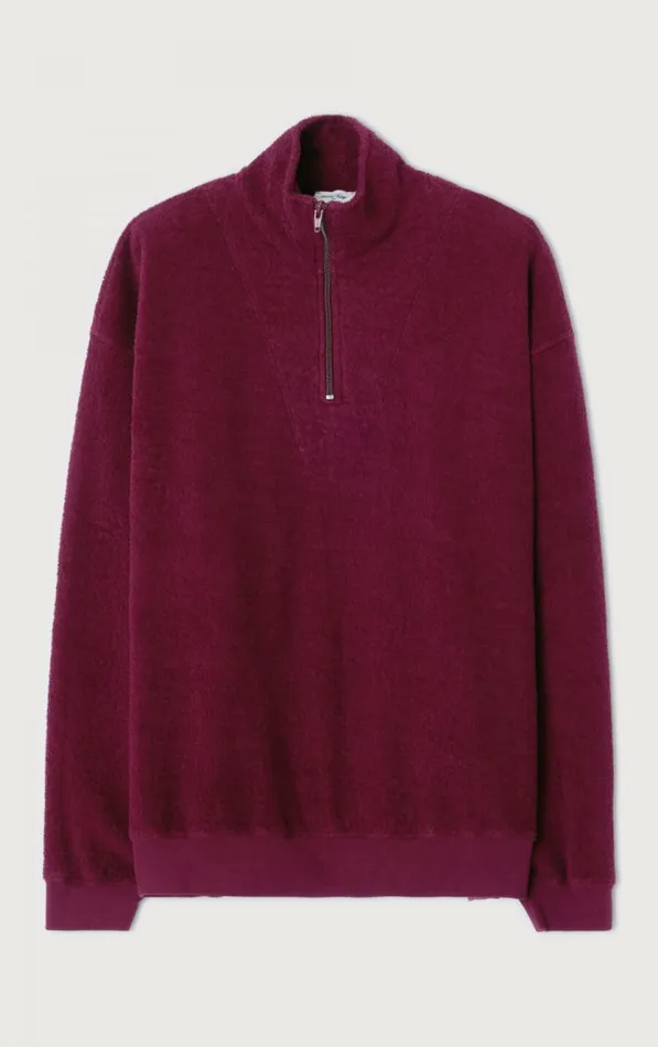 American Vintage Sweatshirts Men Sweatshirt Bobypark Burgundy