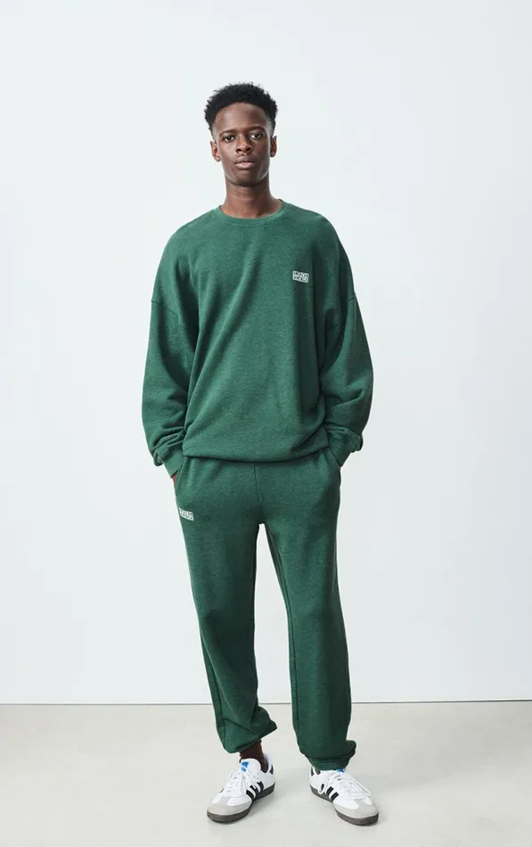 American Vintage Sweatshirts Men Sweatshirt Doven Overdyed Forest