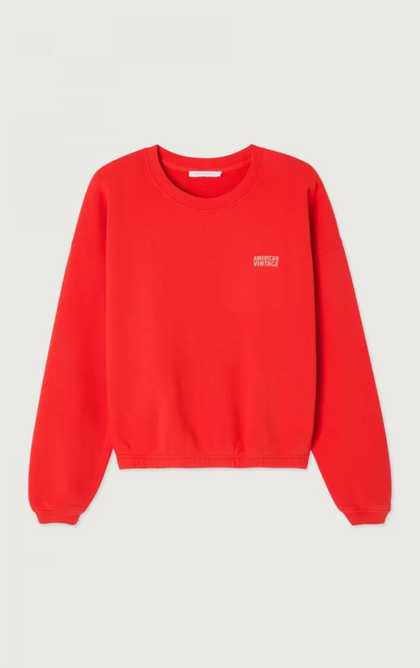American Vintage Sweatshirts Women Sweatshirt Izubird Vintage Strawberry