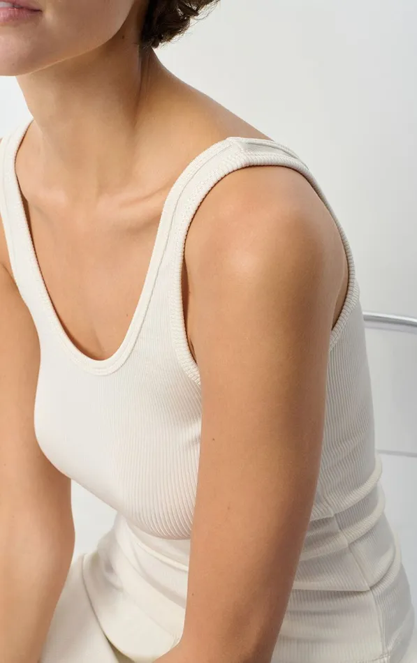 American Vintage Tops and Tanktops Women Tank Top Azyro Cream American Vintage Tops and Tanktops Women Tank Top Azyro Cream
