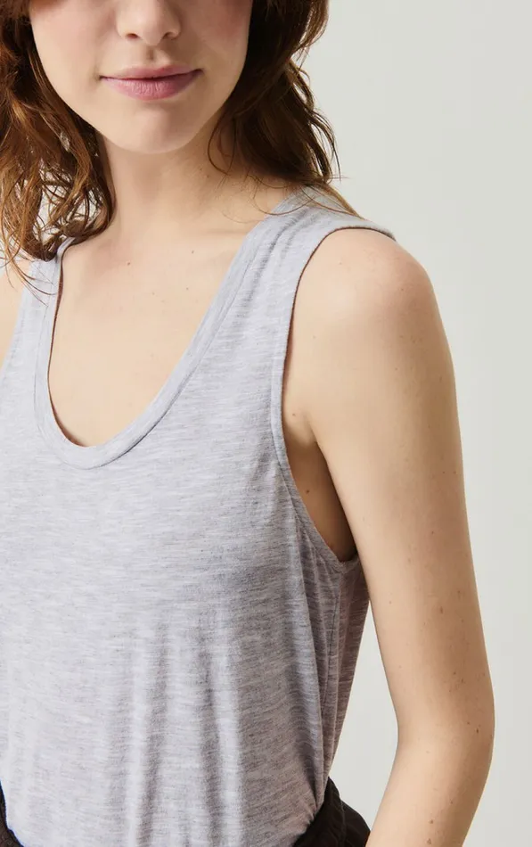 American Vintage Tops and Tanktops Women Tank Top Jacksonville Polar Melange American Vintage Tops and Tanktops Women Tank Top Jacksonville Polar Melange