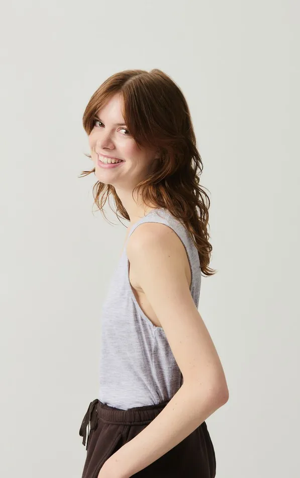 American Vintage Tops and Tanktops Women Tank Top Jacksonville Polar Melange American Vintage Tops and Tanktops Women Tank Top Jacksonville Polar Melange