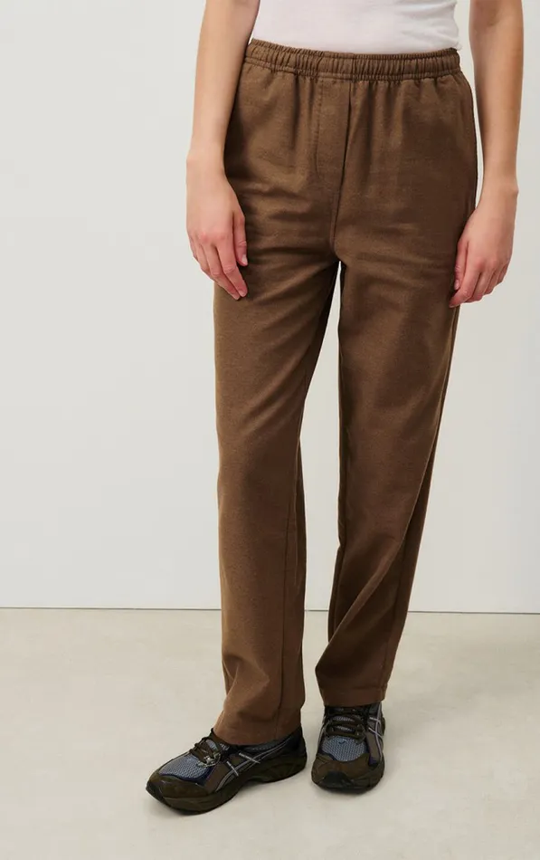 American Vintage Trousers Women Trousers Dakota Melange Candied Chestnut