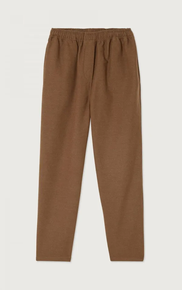 American Vintage Trousers Women Trousers Dakota Melange Candied Chestnut