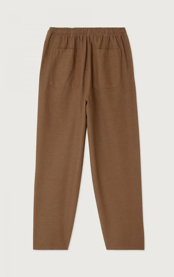 American Vintage Trousers Women Trousers Dakota Melange Candied Chestnut