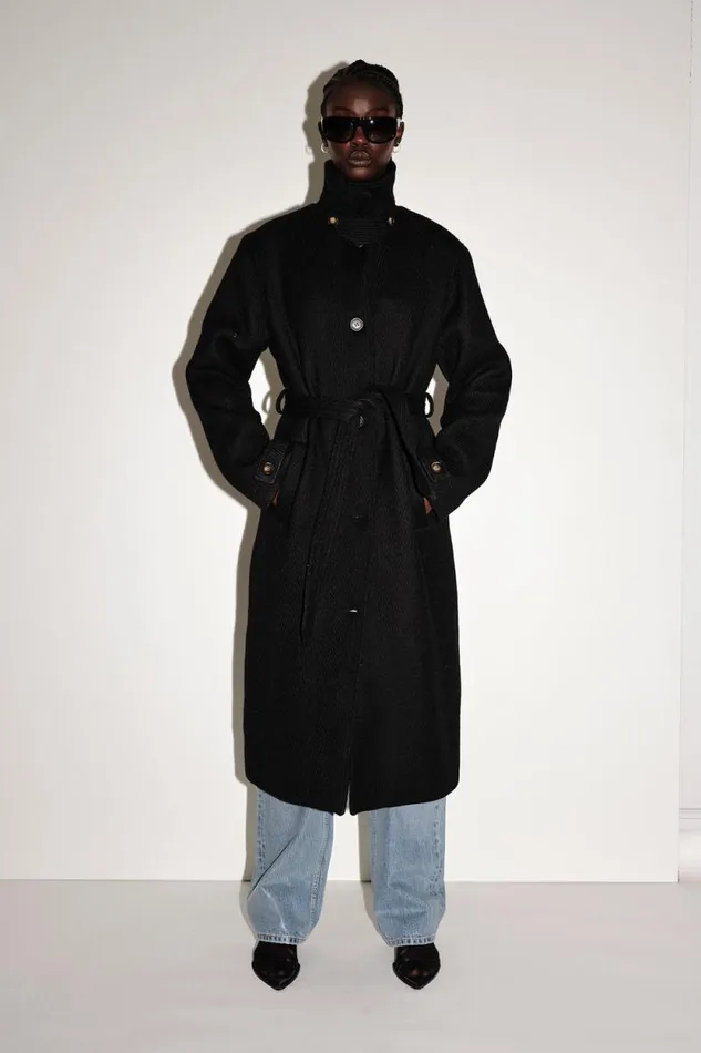Amora Wool 8211 Black Women Won Hundred Coats Jackets and Blazers