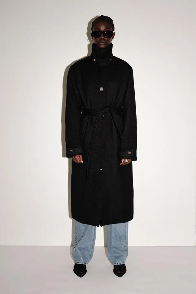 Amora Wool 8211 Black Women Won Hundred Coats Jackets and Blazers